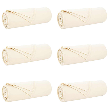 Vidaxl kleden 6 pcs crème 350 x 270 cm fleece