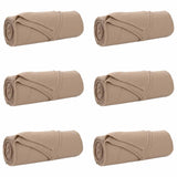Vidaxl kleden 6 pcs kameel 280 x 210 cm fleece