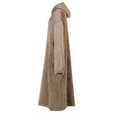 Vidaxl deken hoodie kameel l flanel