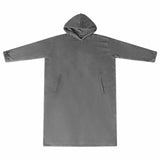 Vidaxl deken hoodie donkergrijs m flanel