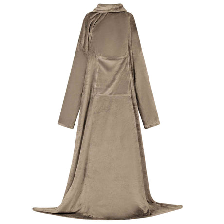 Vidaxl deken hoodie kameel f flanel