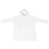 Vidaxl deken hoodie wit m fleece en flanel