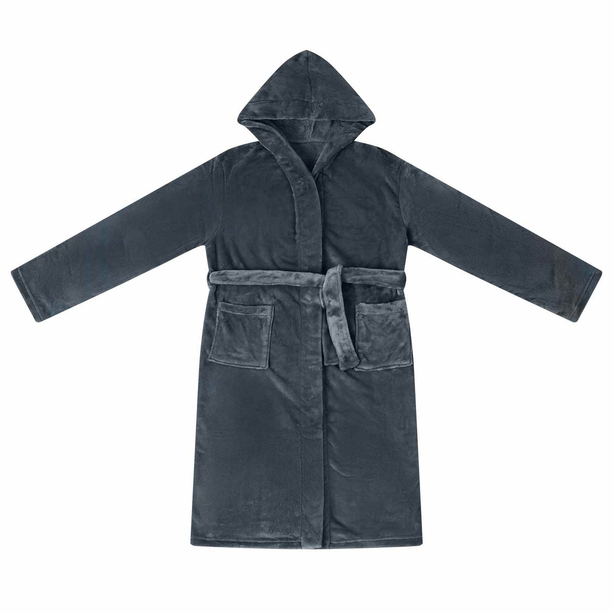 Vidaxl badjas hoodie marineblauw xxxl flanel
