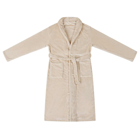 Vidaxl badjas zonder kap beige xxl flanel