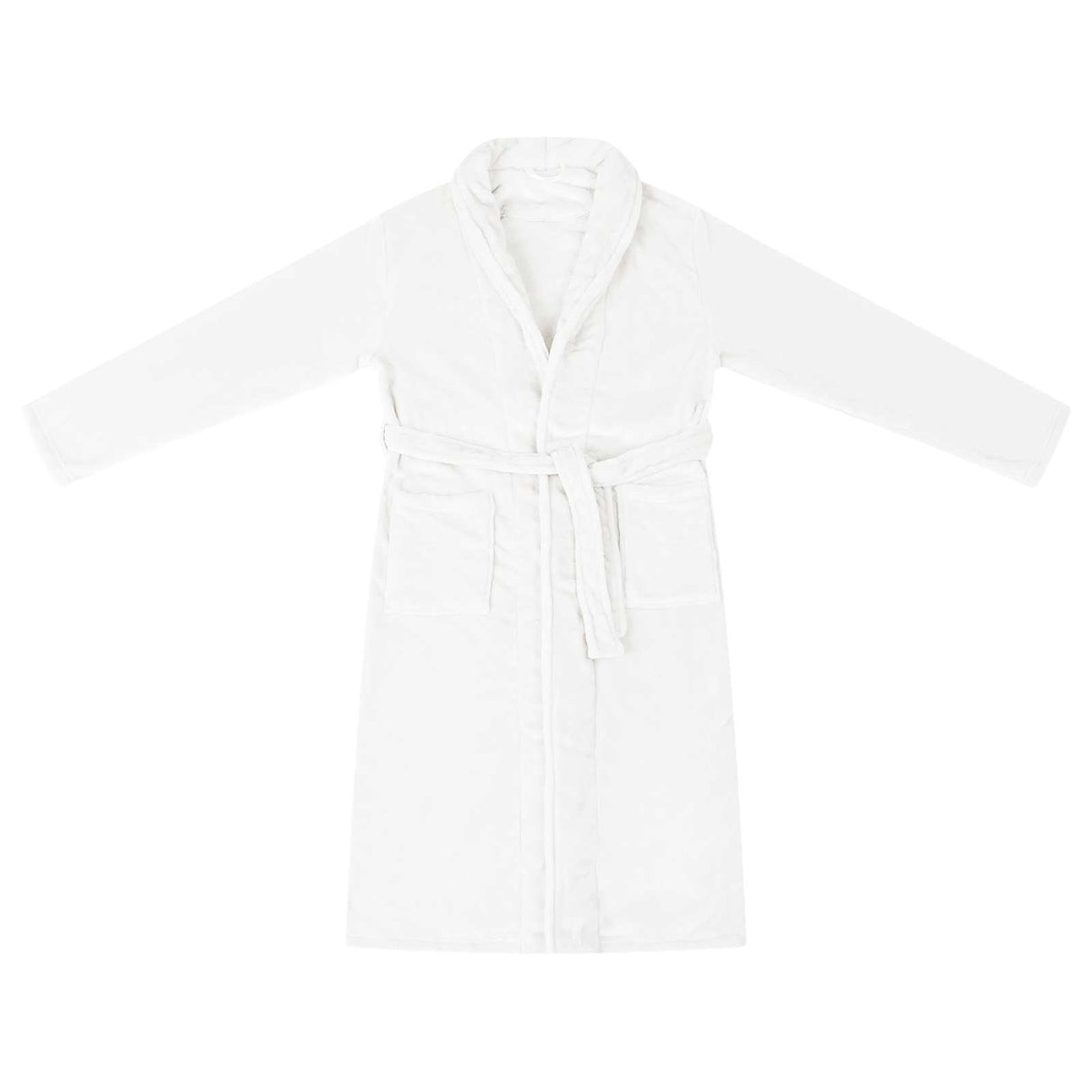 Vidaxl badjas zonder kap wit s flanel