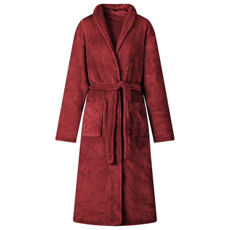 Vidaxl badjas zonder kap bordeaux rood s flanel