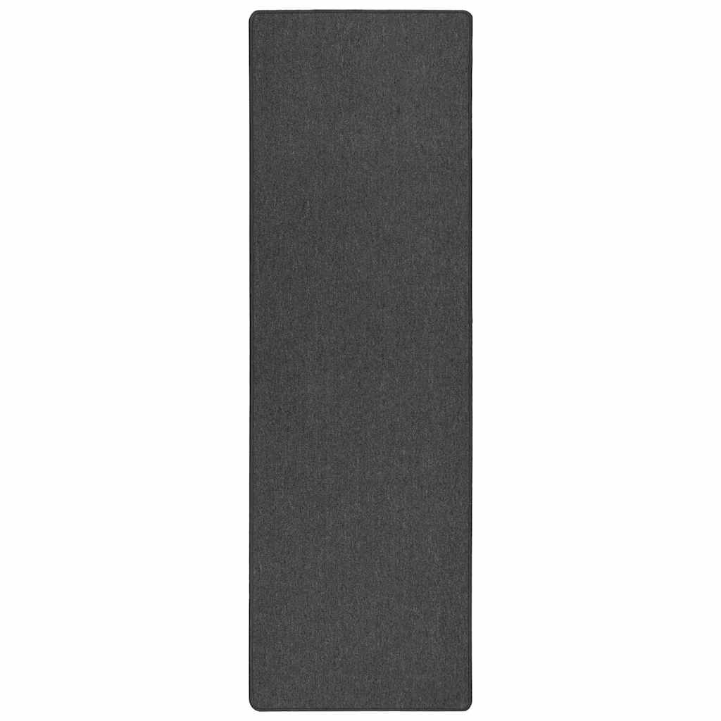 Vidaxl tapijt loper donkergrijs 80 x 500 cm 100% polypropyleen