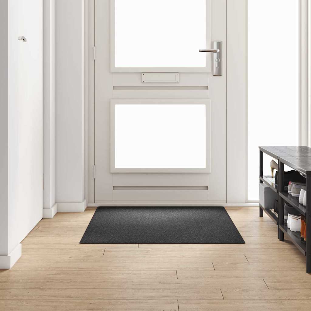 Vidaxl tapijt loper donkergrijs 100 x 150 cm 100% polypropyleen