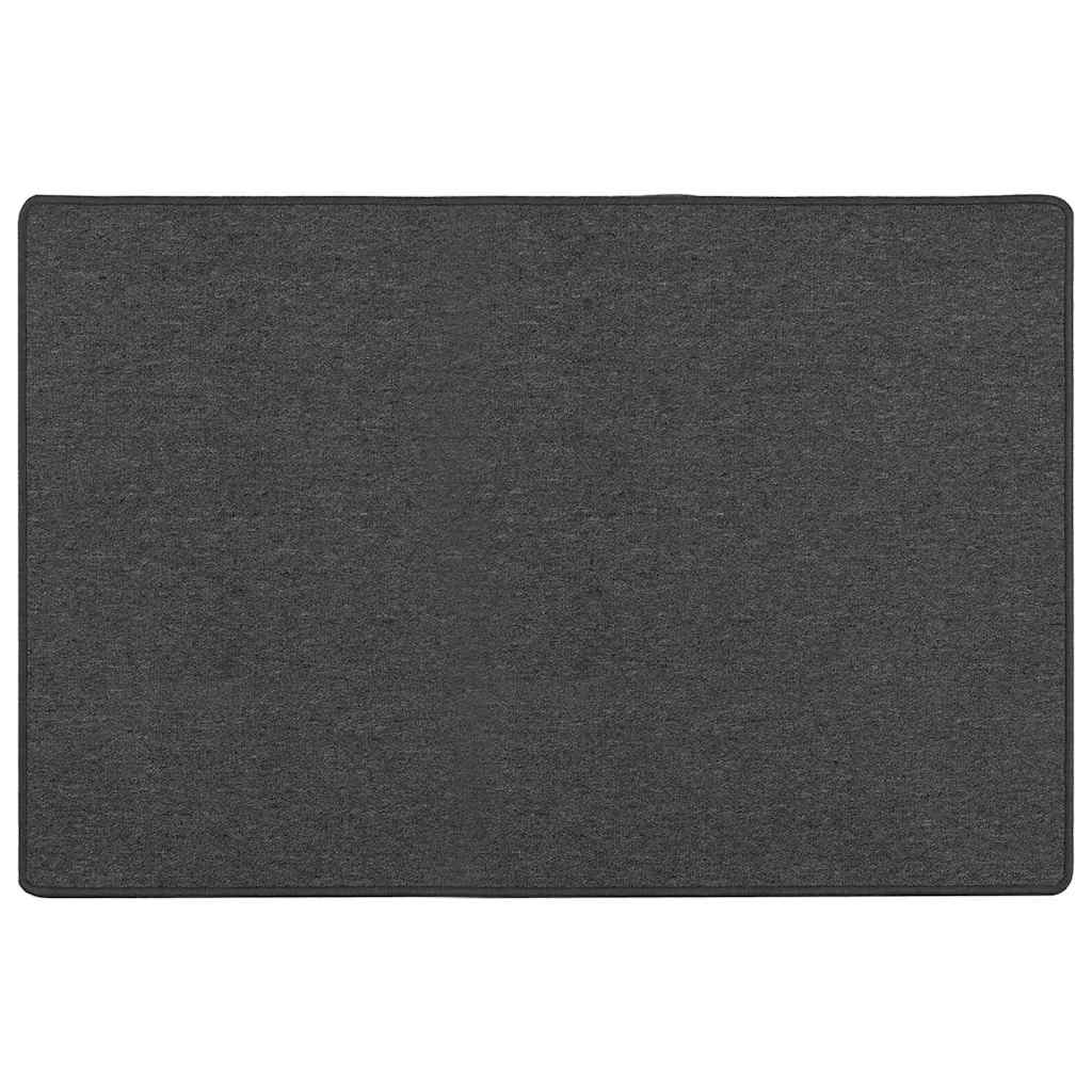 Vidaxl tapijt loper donkergrijs 100 x 150 cm 100% polypropyleen