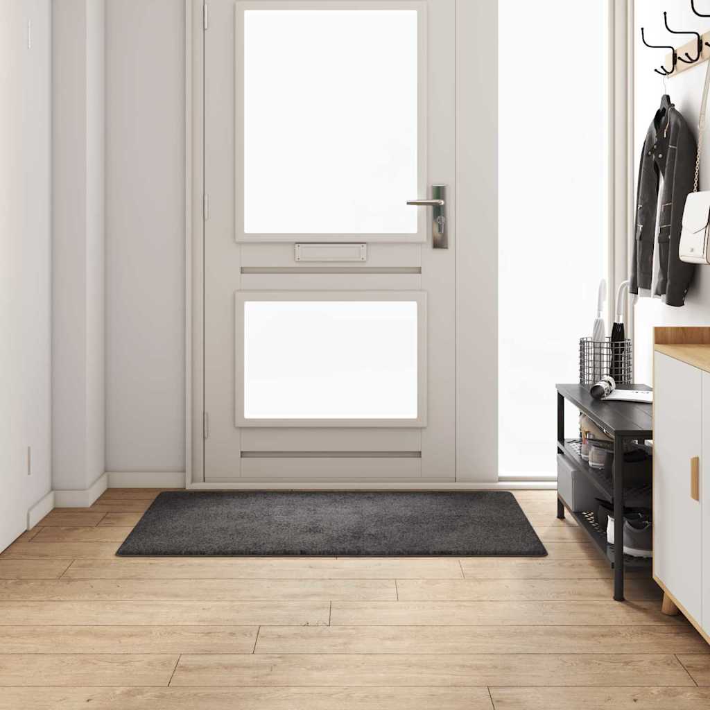 Vidaxl tapijt loper grijs 80 x 150 cm 100% polypropylene tuft