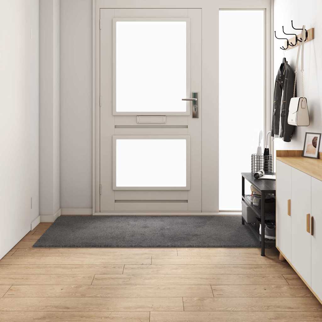 Vidaxl tapijt loper grijs 100 x 200 cm 100% polypropylene tuft