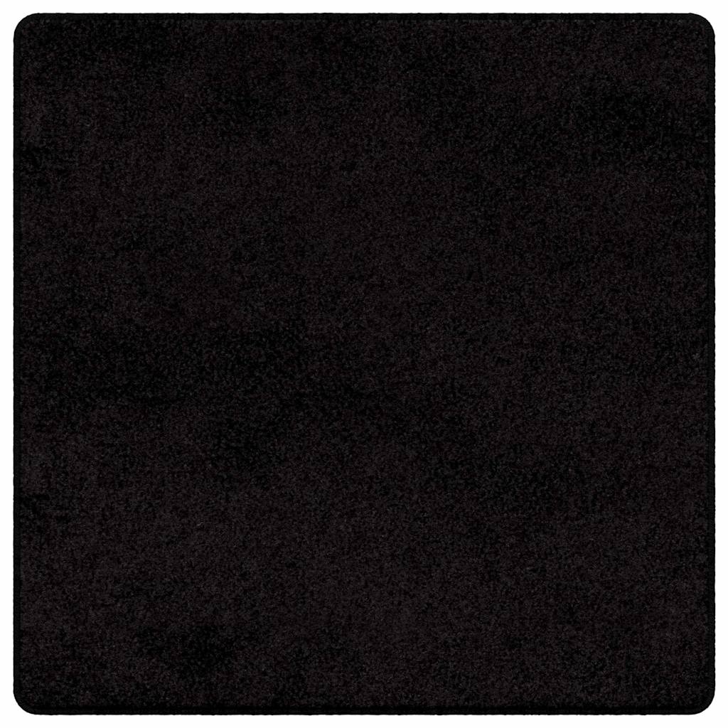 Vidaxl tapijt loper zwart 100 x 100 cm 100% polypropylene tuft