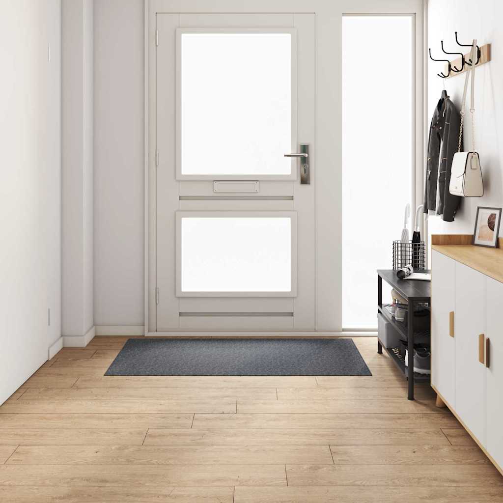 Vidaxl tapijt loper grijs 80 x 150 cm stof