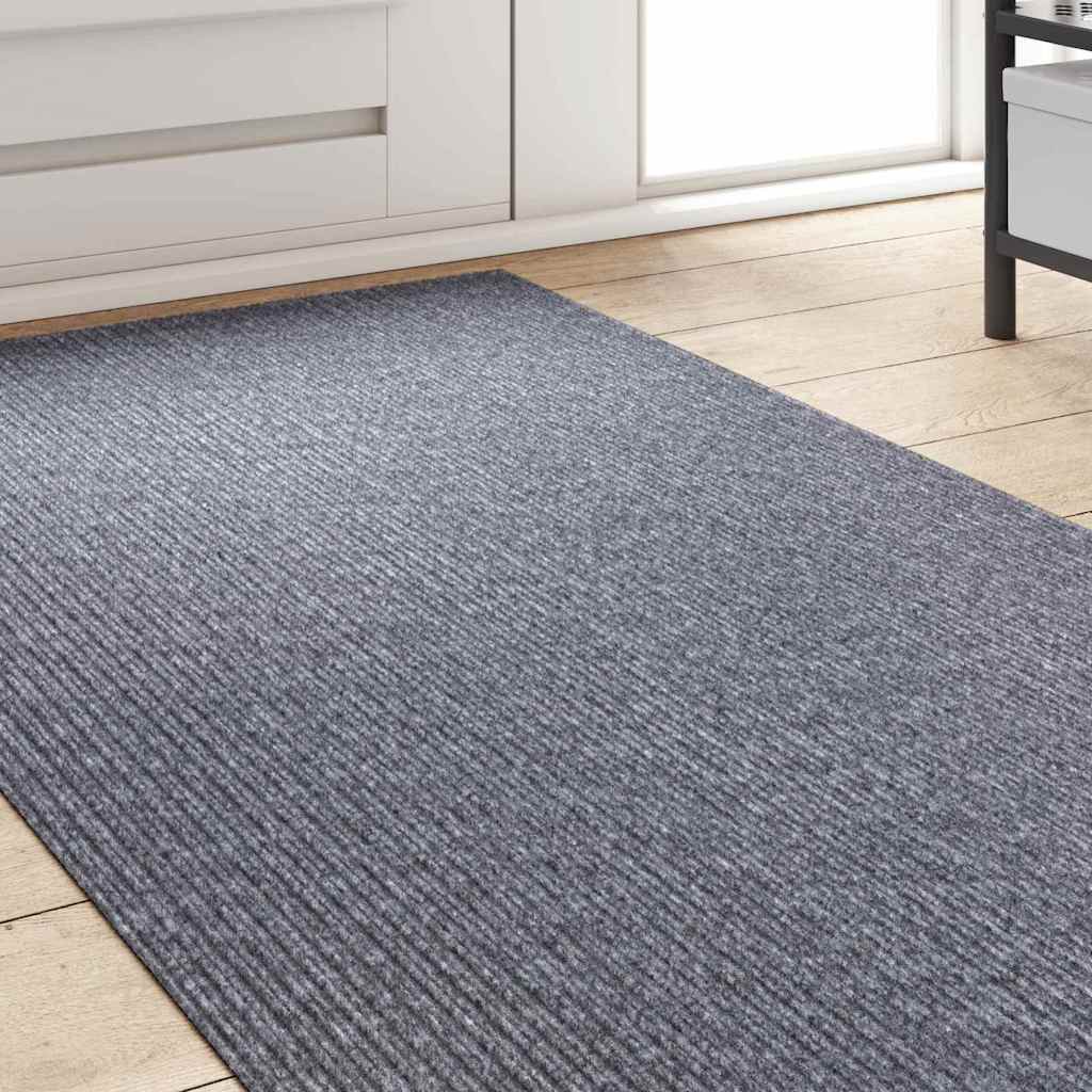 Vidaxl tapijt loper lichtgrijs 80 x 500 cm stof