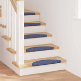 Vidaxl zelfklevende trapmatten 15 pcs blauw 56 x 17 x 3 cm