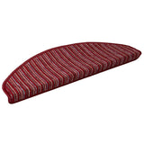 Vidaxl zelfklevende trapmatten 15 pcs rood 65 x 21 x 4 cm