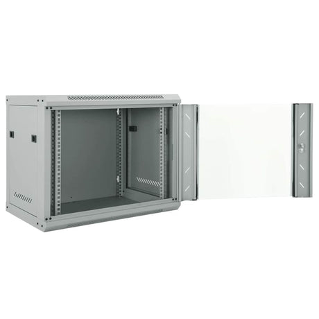Vidaxl netwerk kabinet met opslag grijs 60 x 45 x 50 cm staal