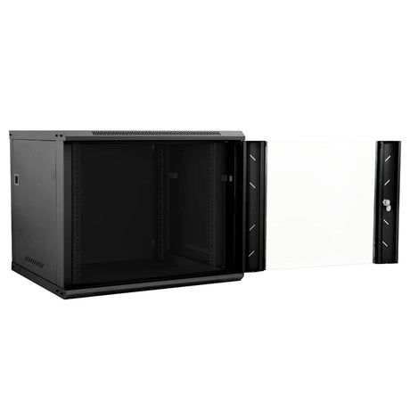 Vidaxl netwerk kabinet met opslag zwart 60 x 60 x 50 cm staal