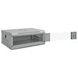 Vidaxl netwerk kabinet met opslag grijs 53 x 45 x 21 cm staal