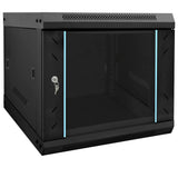 Vidaxl netwerk kabinet met opslag zwart 53 x 60 x 45 cm staal
