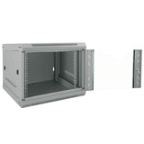 Vidaxl netwerk kabinet met opslag grijs 53 x 60 x 45 cm staal