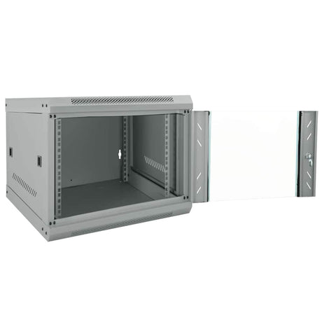 Vidaxl netwerk kabinet met opslag grijs 53 x 60 x 45 cm staal