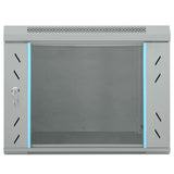 Vidaxl netwerk kabinet met opslag grijs 53 x 60 x 45 cm staal