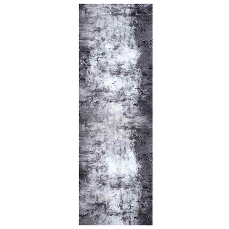 Vidaxl keuken vloerkleed grijs 180 x 60 cm fluweel