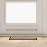 Vidaxl deurmat beige 60 x 40 x 1.2 cm teddy stof