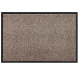 Vidaxl deurmat beige 60 x 40 x 1.2 cm teddy stof