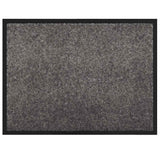 Vidaxl deurmat lichtgrijs 60 x 40 x 1.2 cm teddy stof