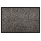 Vidaxl deurmat lichtgrijs 60 x 40 x 1.2 cm teddy stof