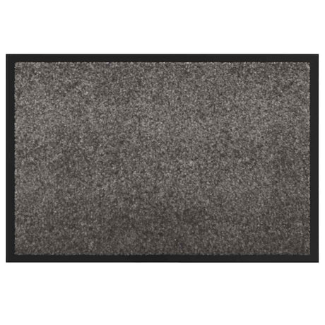 Vidaxl deurmat lichtgrijs 60 x 40 x 1.2 cm teddy stof