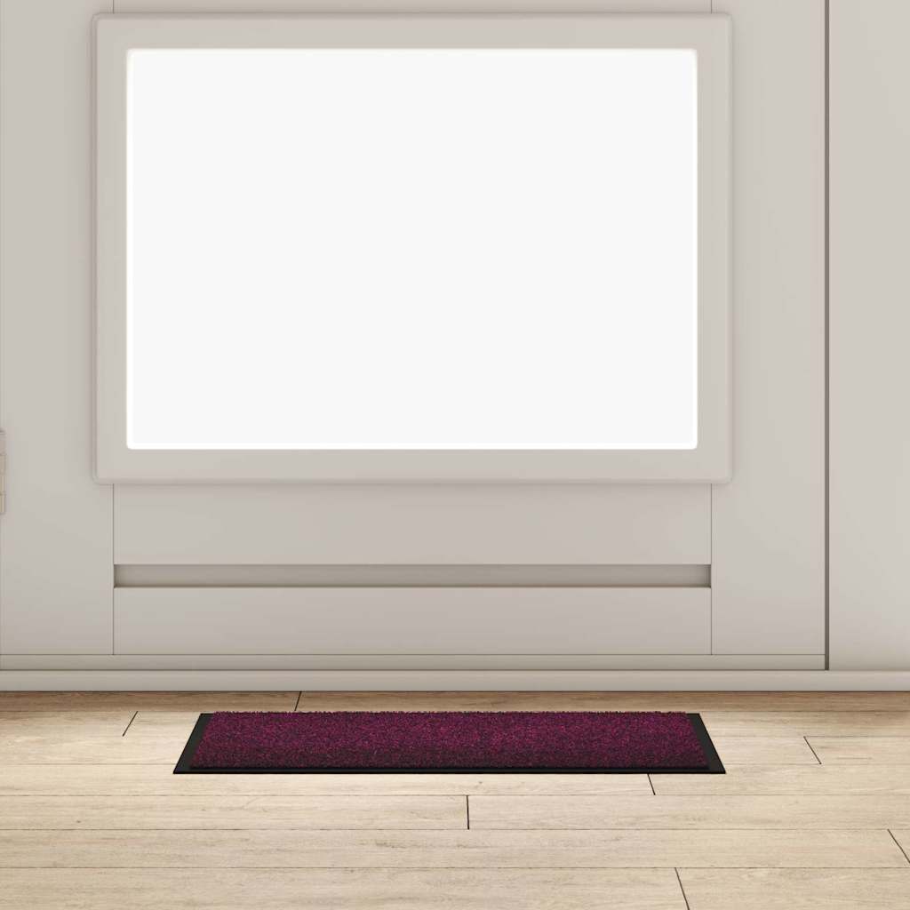 Vidaxl deurmat bordeauxrood 60 x 40 x 1.2 cm teddy stof