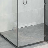 Vidaxl wandgemonteerde douche afvoer zilver 70 cm roestvrij staal 304