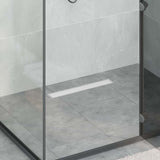 Vidaxl 2 in 1 doucheafvoer zilver 60 cm roestvrij staal 304