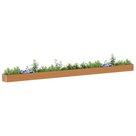 Vidaxl verhoogde plantenbak 775 x 50 x 36 cm gegalvaniseerd staal