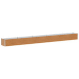 Vidaxl verhoogde plantenbak 485 x 50 x 36 cm gegalvaniseerd staal
