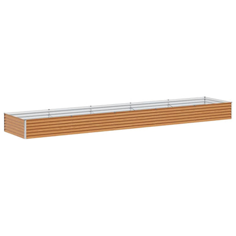 Vidaxl verhoogde plantenbak 485 x 100 x 36 cm gegalvaniseerd staal