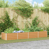 Vidaxl verhoogde plantenbak licht bruin 320 x 80 x 45 cm