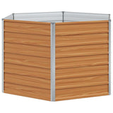 Vidaxl verhoogd tuinbed licht bruin 129 x 129 x 77 cm