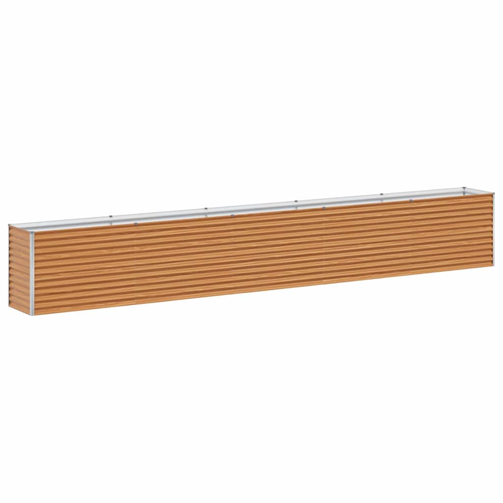Vidaxl verhoogde plantenbak 485 x 50 x 68 cm gegalvaniseerd staal