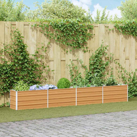 Vidaxl verhoogde plantenbak licht bruin 320 x 40 x 45 cm