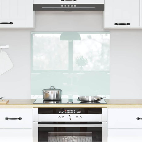 Vidaxl keuken achterwand wit 70 x 60 cm gehard glas