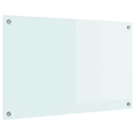 Vidaxl keuken achterwand wit 80 x 50 cm gehard glas