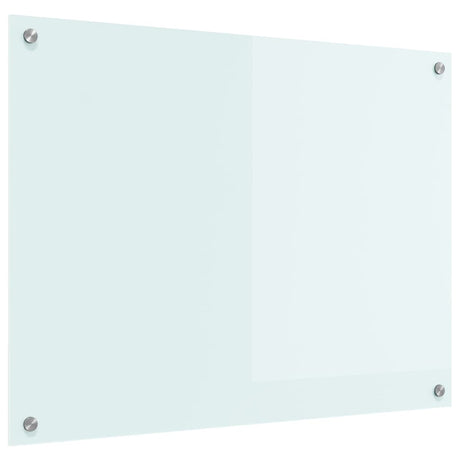 Vidaxl keuken achterwand wit 80 x 60 cm gehard glas