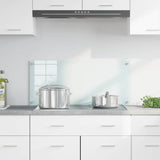Vidaxl keuken achterwand wit 90 x 40 cm gehard glas