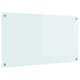 Vidaxl keuken achterwand wit 90 x 50 cm gehard glas
