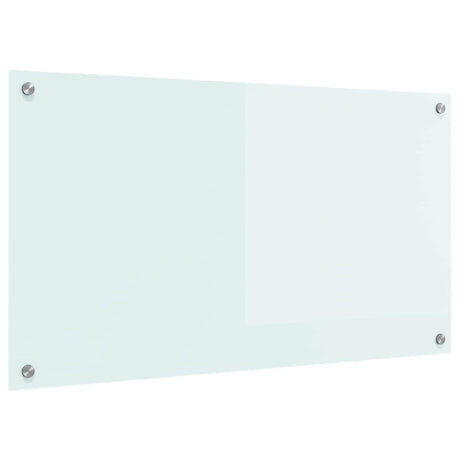Vidaxl keuken achterwand wit 90 x 50 cm gehard glas