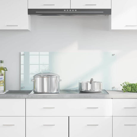 Vidaxl keuken achterwand wit 100 x 40 cm gehard glas